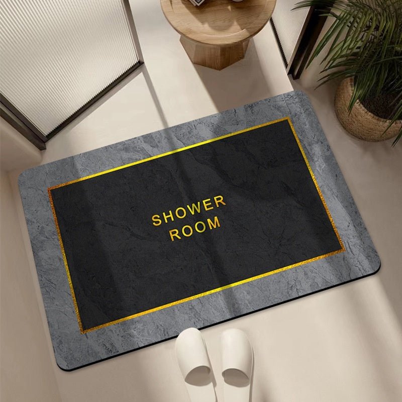 Bathroom Diatom Mud Absorbent Pad Household Marbling Washable - Hearth & Lume