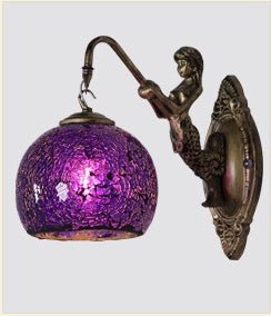 Retro Creative Bedroom Mermaid Wall Lamp - Hearth & Lume
