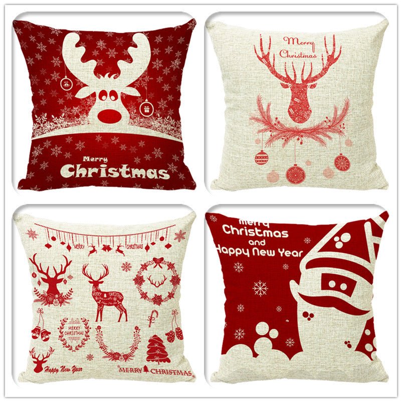 Christmas Fashion Minimalist Print Sofa Pillow Cover - Hearth & Lume