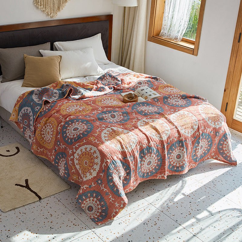 Bohemian Cotton Four Seasons Sofa Cover Blanket - Hearth & Lume