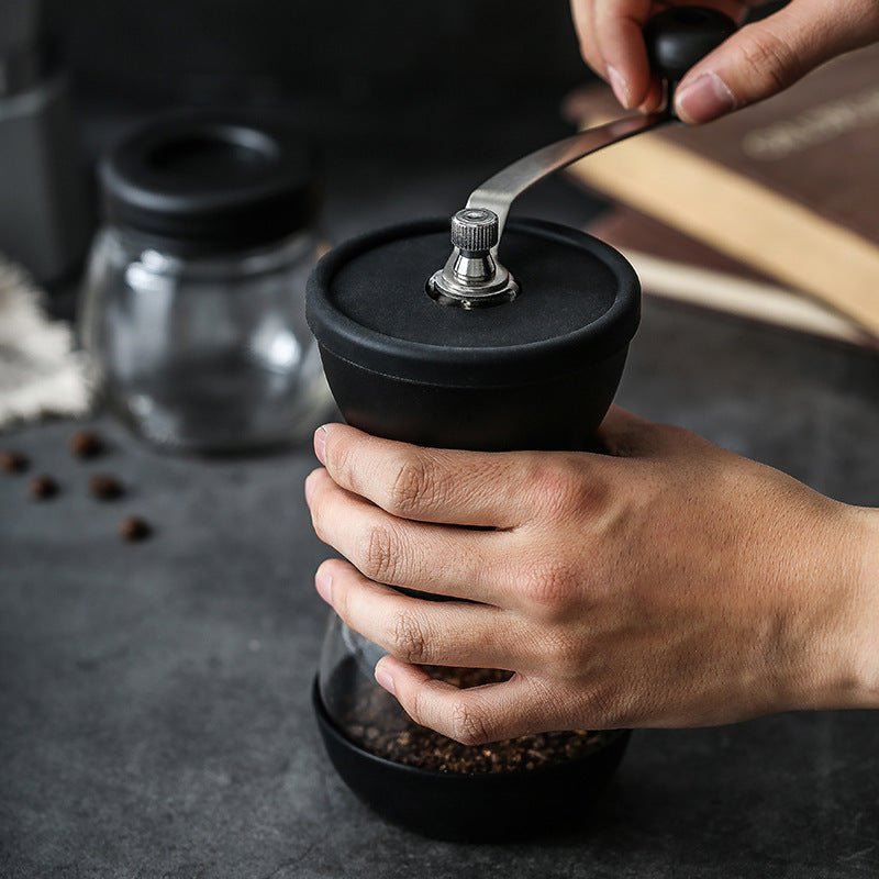 Household Portable Glass Hand - cranked Coffee Machine - Hearth & Lume