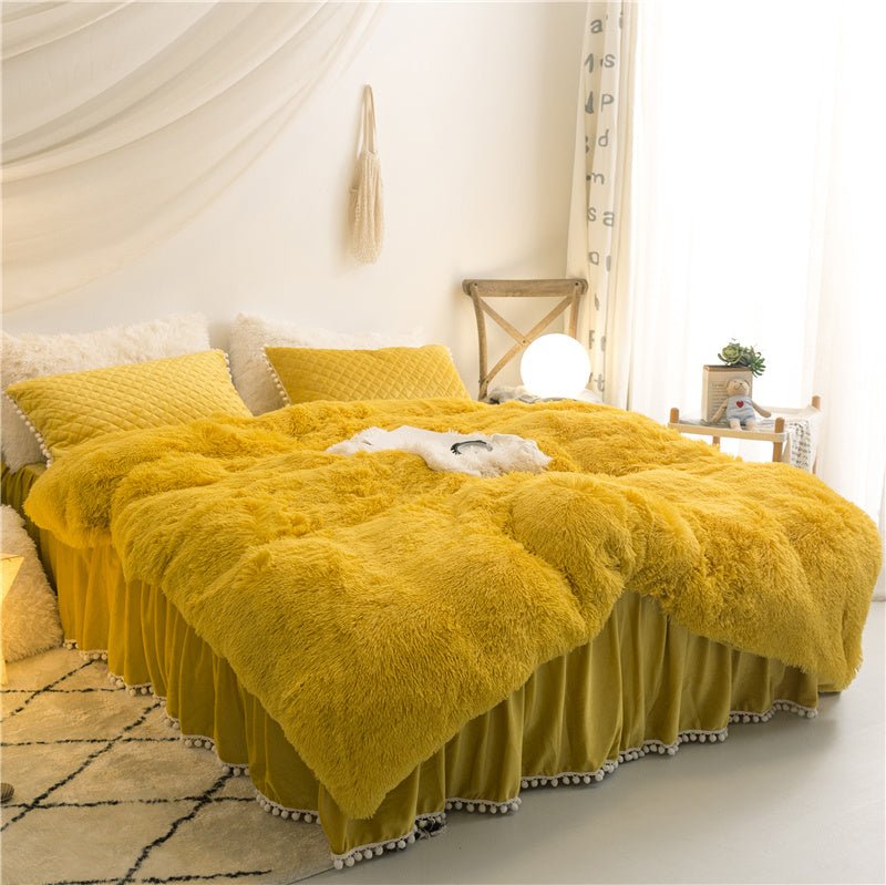 Korean mink velvet warm bedding - Hearth & Lume