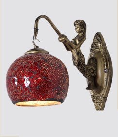 Retro Creative Bedroom Mermaid Wall Lamp - Hearth & Lume