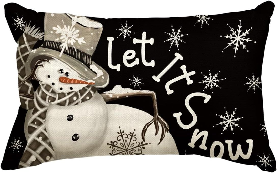 Christmas Simple Linen Pillow Cover Home Sofa Decoration - Hearth & Lume