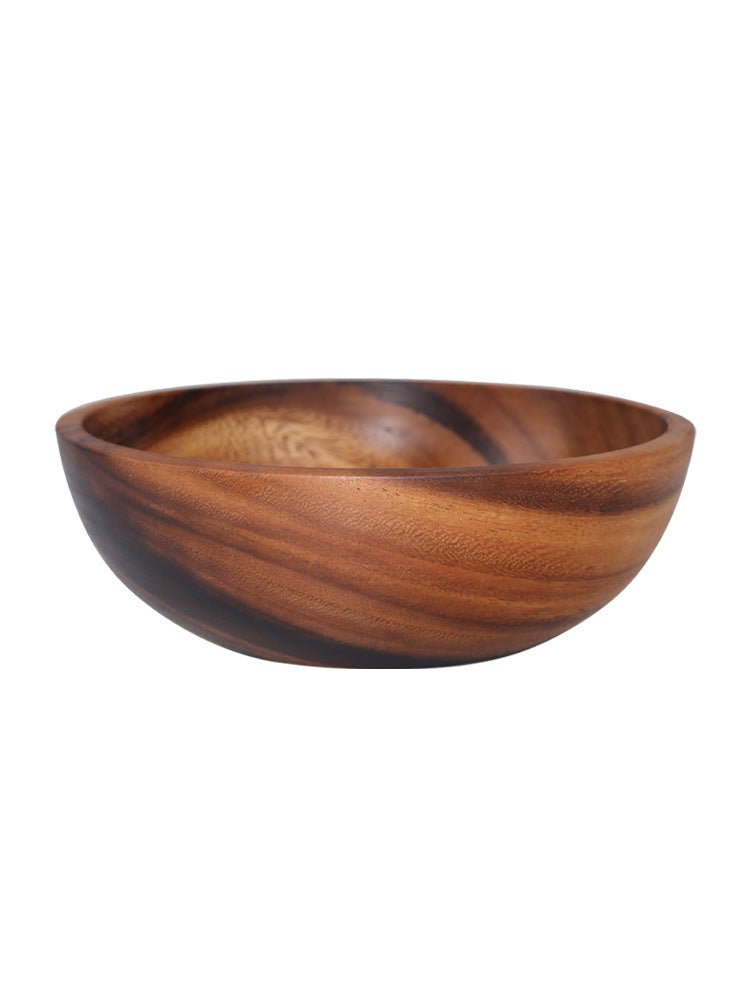 Kitchen Natural Wooden Bowl Household Fruit Bowl Salad Bowl - Hearth & Lume