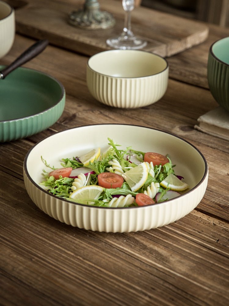 Vintage Ceramic Stir - fry Plate Salad Plate Slightly Concealer - Hearth & Lume