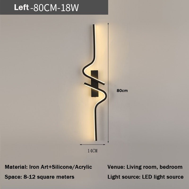 Bedroom Bedside Lamp Modern Minimalist Background Wall Lamp - Hearth & Lume