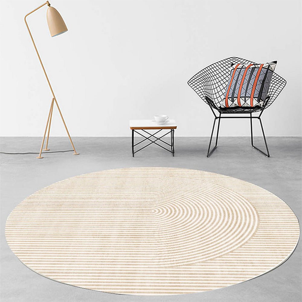 Modern Light Luxury Round Carpet Bedroom Living Room Sofa Leg Pads - Hearth & Lume