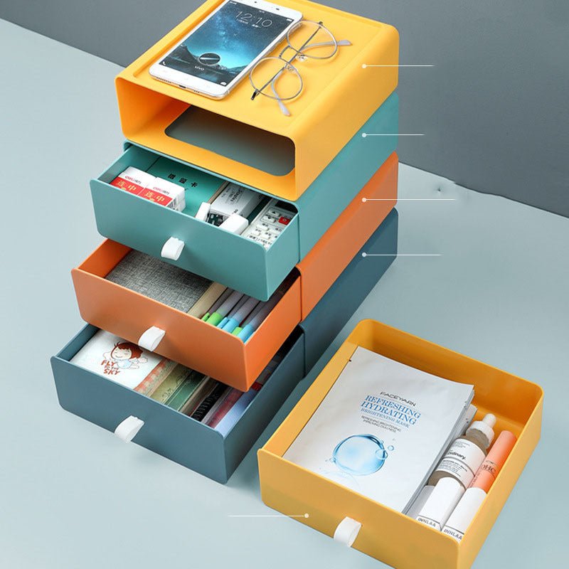 Desktop Superimposed Drawer Storage Office Dormitory - Hearth & Lume