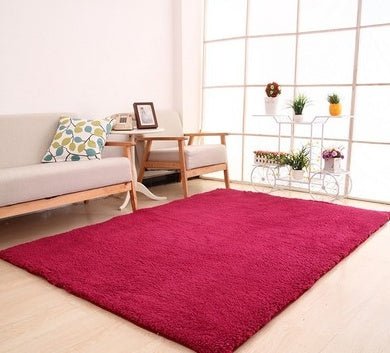 Living Room Rug Area Solid Carpet Fluffy Soft Home Decor White Plush Carpet - Hearth & Lume