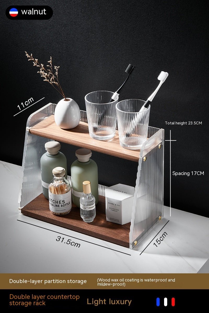 Bathroom Countertop Commodity Shelf Acrylic Storage Rack - Hearth & Lume