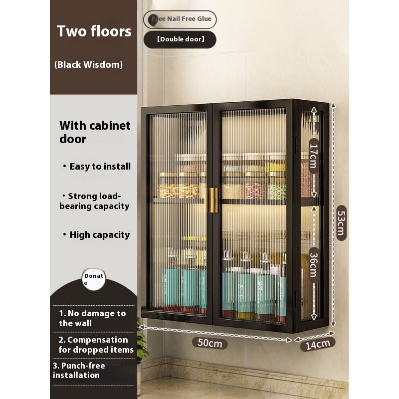 Rack Bathroom Light Luxury Cosmetics Storage Cabinet - Hearth & Lume