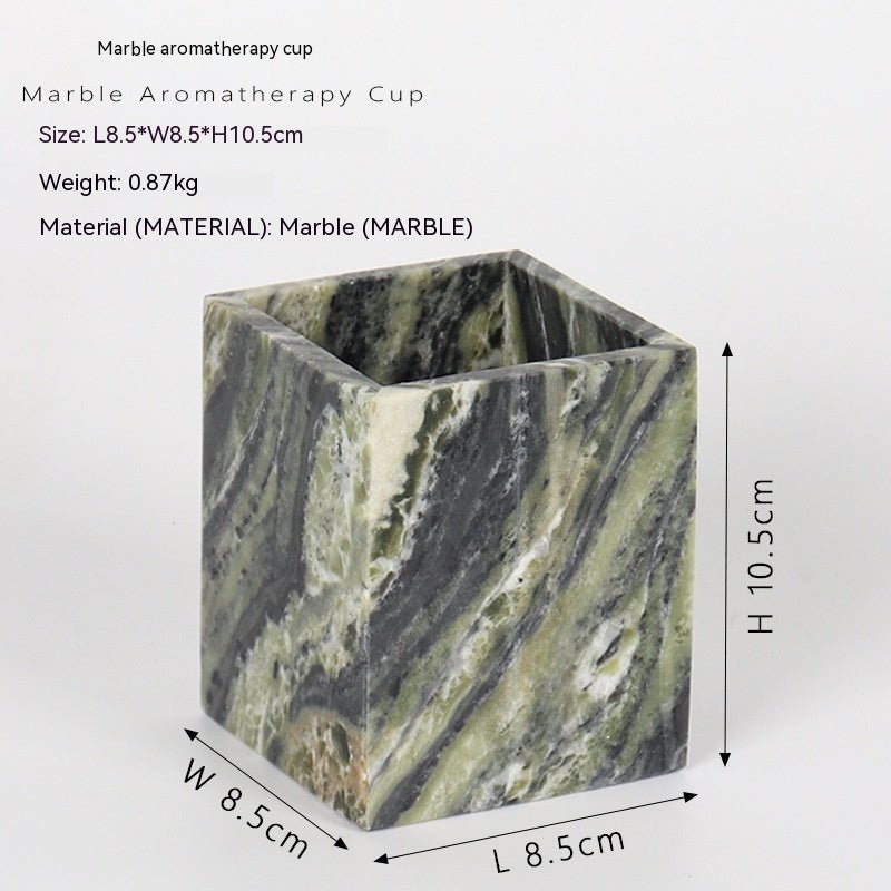 Marble Aromatherapy Candle Cup Container Candlestick Table Decorations - Hearth & Lume