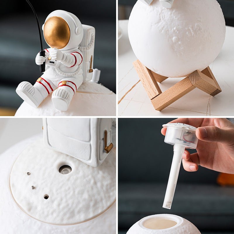 Astronaut Miniature Night Light Humidifier Cold Fog Machine Accessories - Hearth & Lume