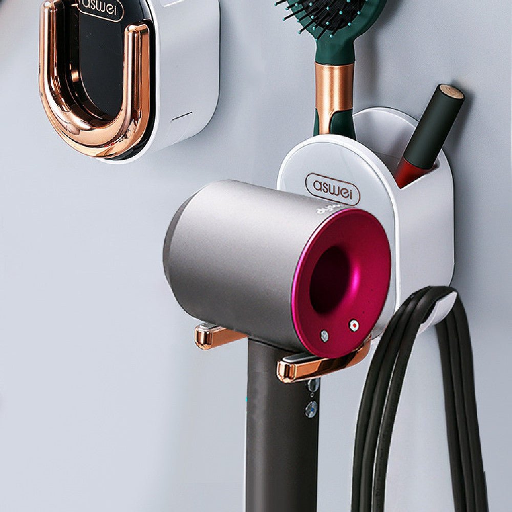 Hair Dryer Rack Free Punch Bathroom - Hearth & Lume