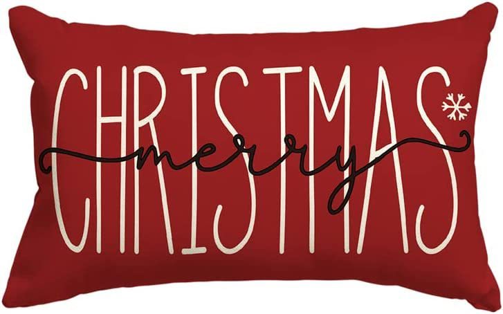 Christmas Simple Linen Pillow Cover Home Sofa Decoration - Hearth & Lume
