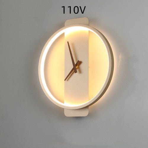 Nordic Wall Lamp Bedroom Bedside Lamp Clock Modeling Lamp - Hearth & Lume