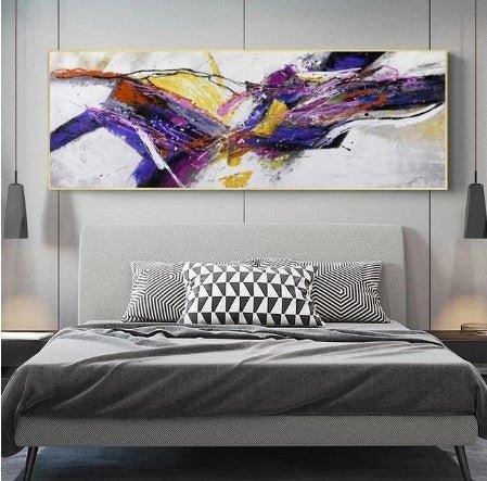 Living Room Canvas Core Spray - painted Decorative Painting - Hearth & Lume
