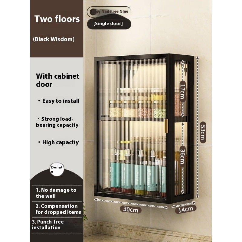 Rack Bathroom Light Luxury Cosmetics Storage Cabinet - Hearth & Lume
