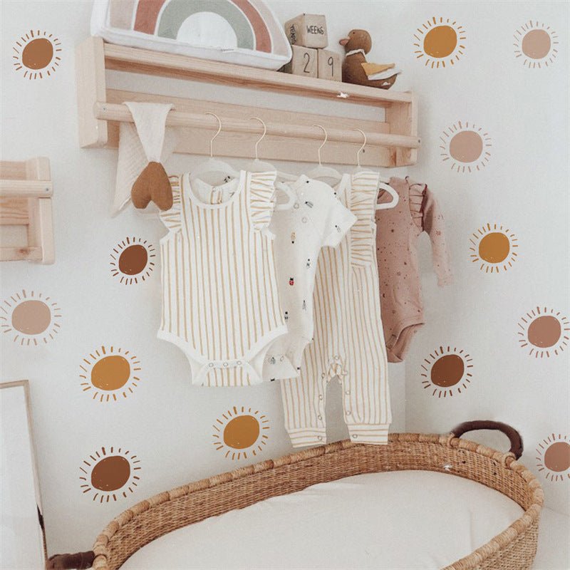 Cartoon Sun Free Stickers Children's Room Kindergarten Home Wall Decoration - Hearth & Lume