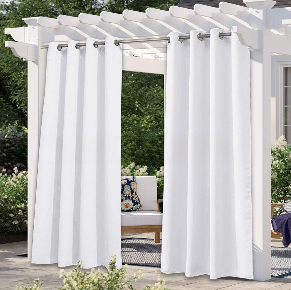 Solid Color Outdoor Waterproof And Sun Protection Shading Curtain - Hearth & Lume