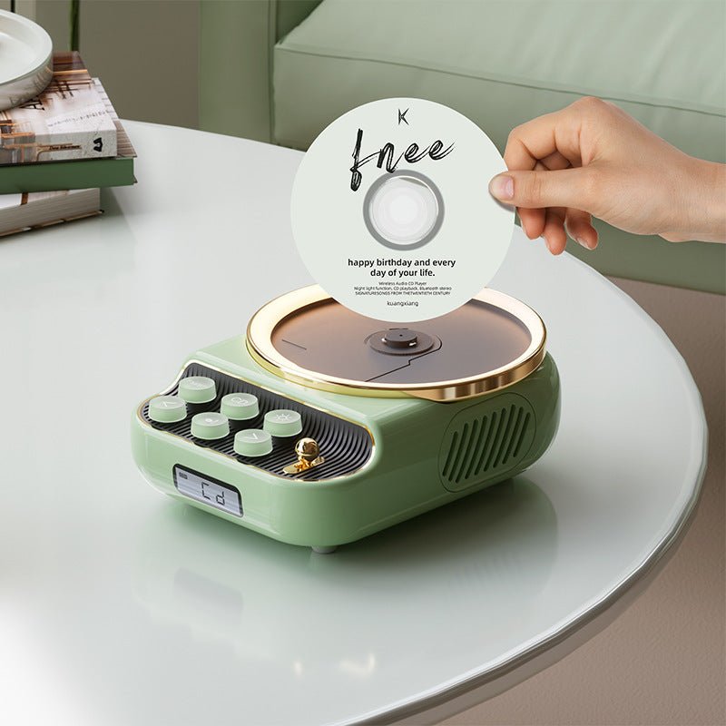 Retro Bluetooth Speaker Ambience Light CD Player - Hearth & Lume