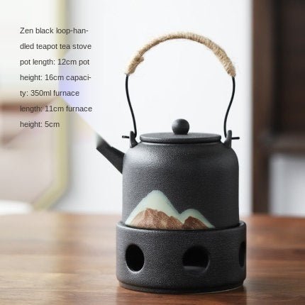 Japanese Style Warm Tea Stove Pot Ceramic Tea Set - Hearth & Lume