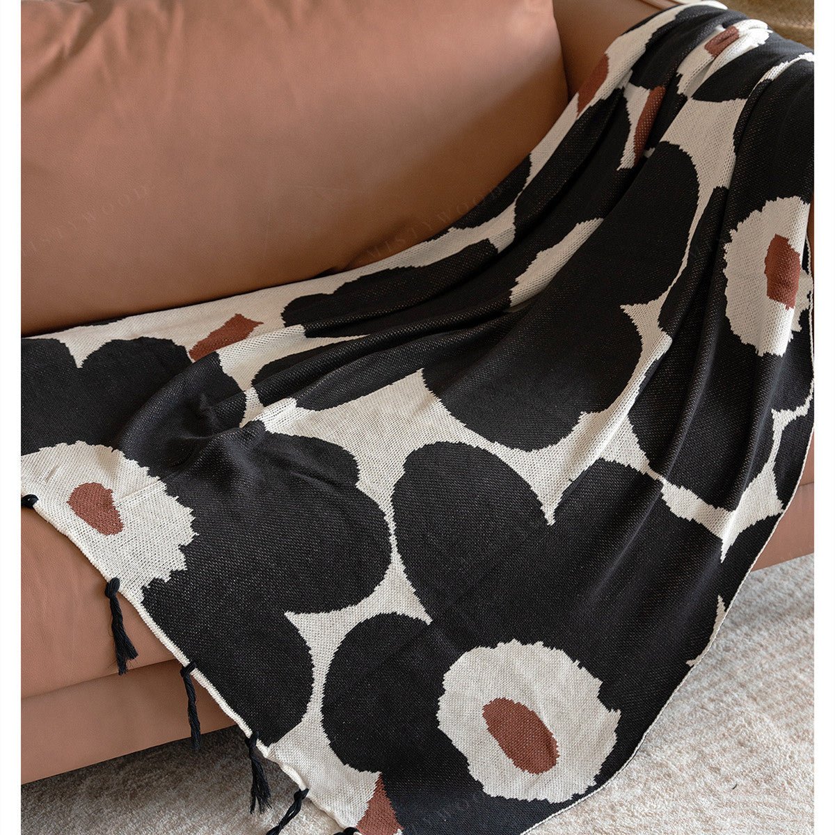 Nordic Ins Style Sofa Flower Knitted Blanket - Hearth & Lume