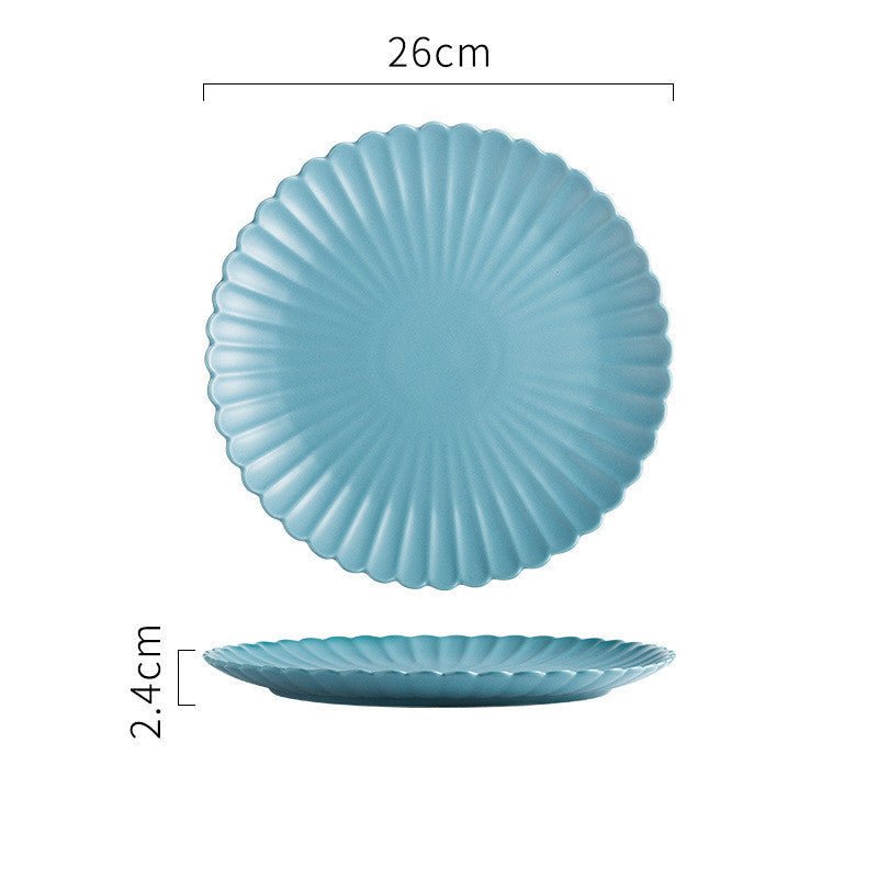 Creative Simple Solid - color Ceramic Plate - Hearth & Lume