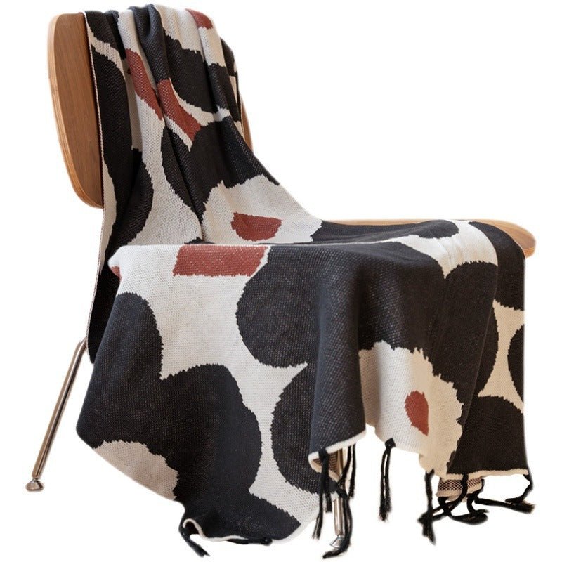 Nordic Ins Style Sofa Flower Knitted Blanket - Hearth & Lume