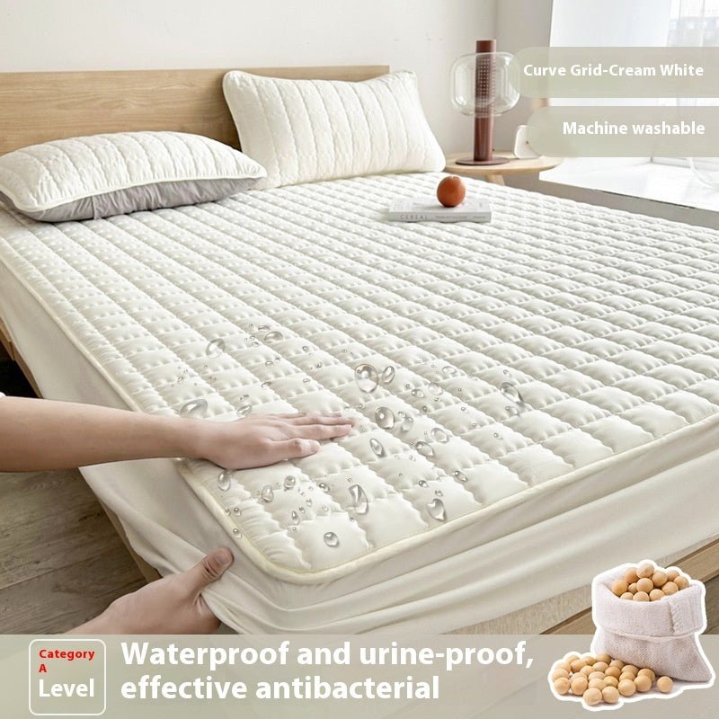 Antibacterial Soybean Quilted Fitted Sheet Water - proof Mattress - Hearth & Lume