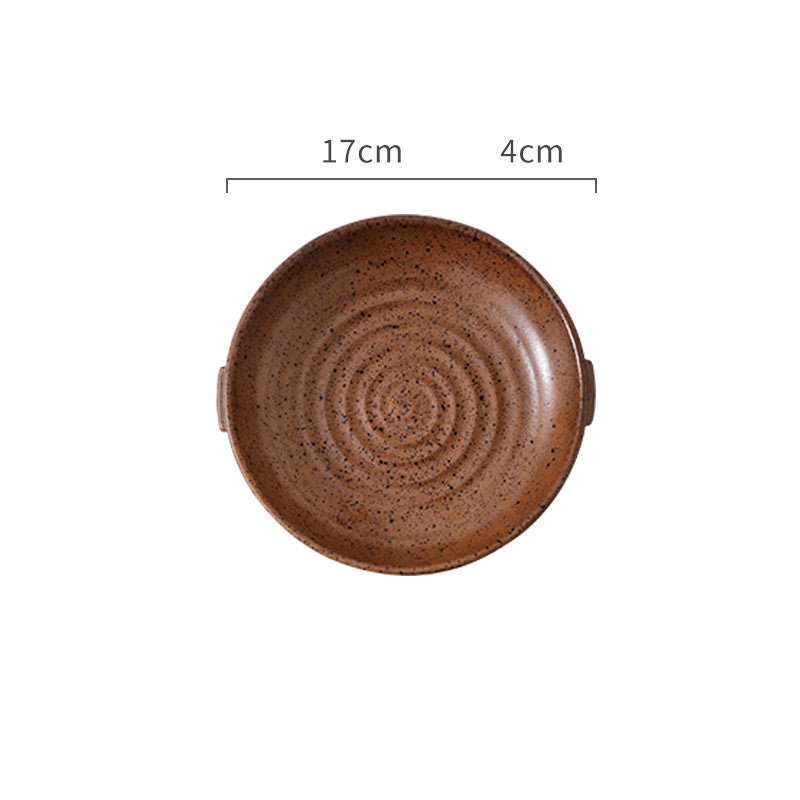 Japanese Binaural Plate Handmade Stoneware Cutlery Set - Hearth & Lume