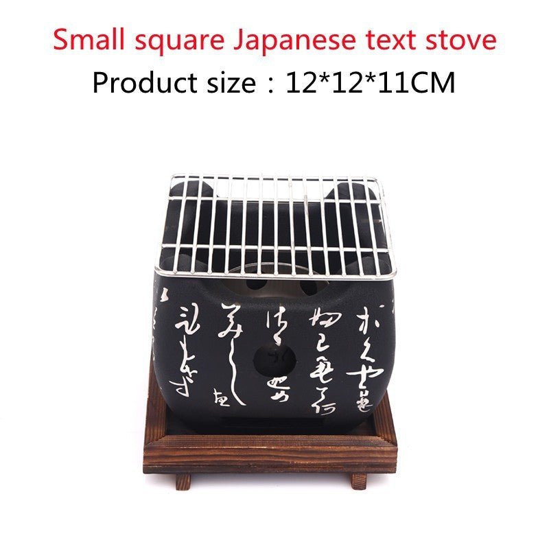 Japanese Mini Grill Household Indoor Charcoal Grill Full Set - Hearth & Lume