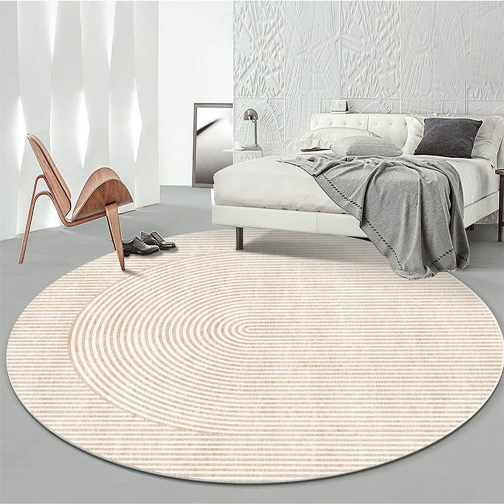 Modern Light Luxury Round Carpet Bedroom Living Room Sofa Leg Pads - Hearth & Lume