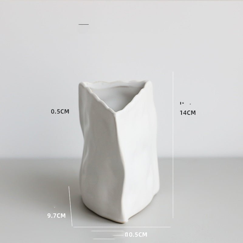 Nordic Irregular Art Ceramic Vase Decoration Living Room - Hearth & Lume