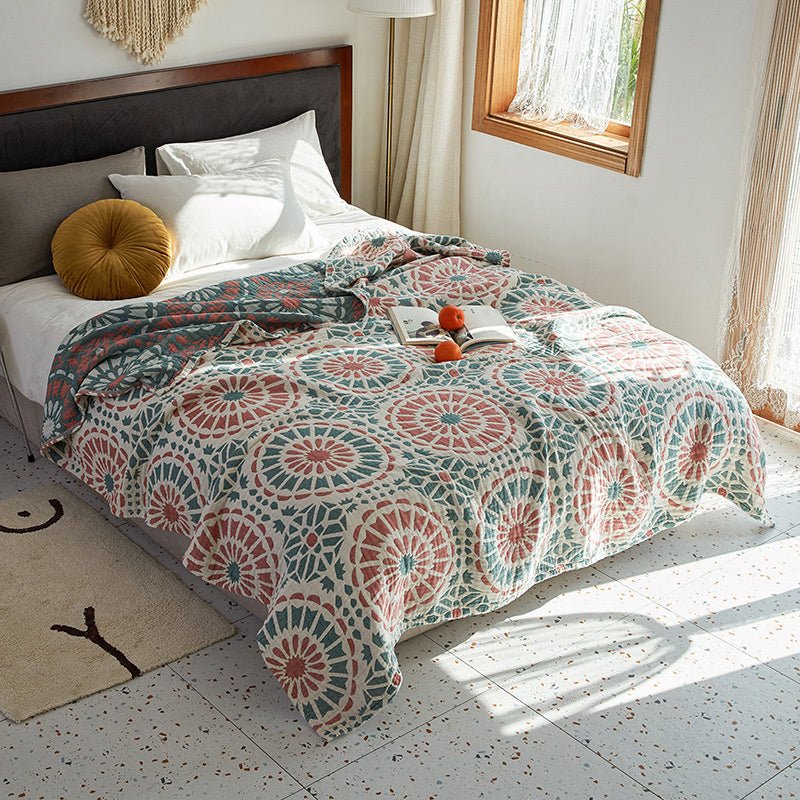 Bohemian Cotton Four Seasons Sofa Cover Blanket - Hearth & Lume