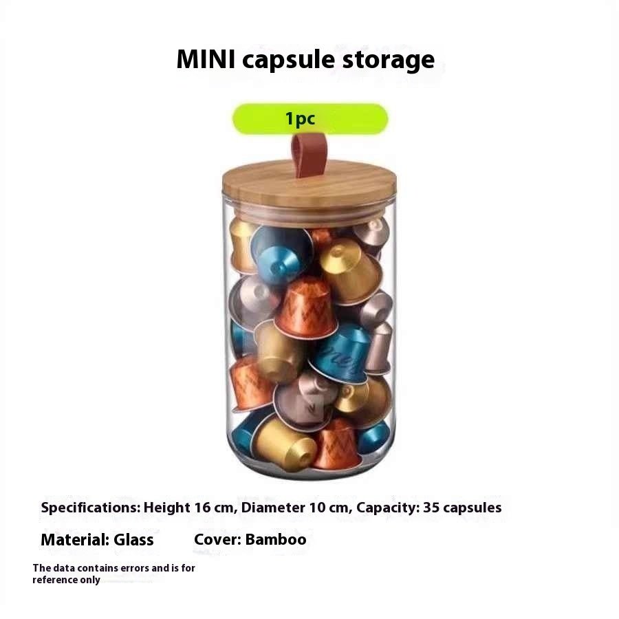 Capsule Coffee Storage Simple Storage Sealed Tank - Hearth & Lume
