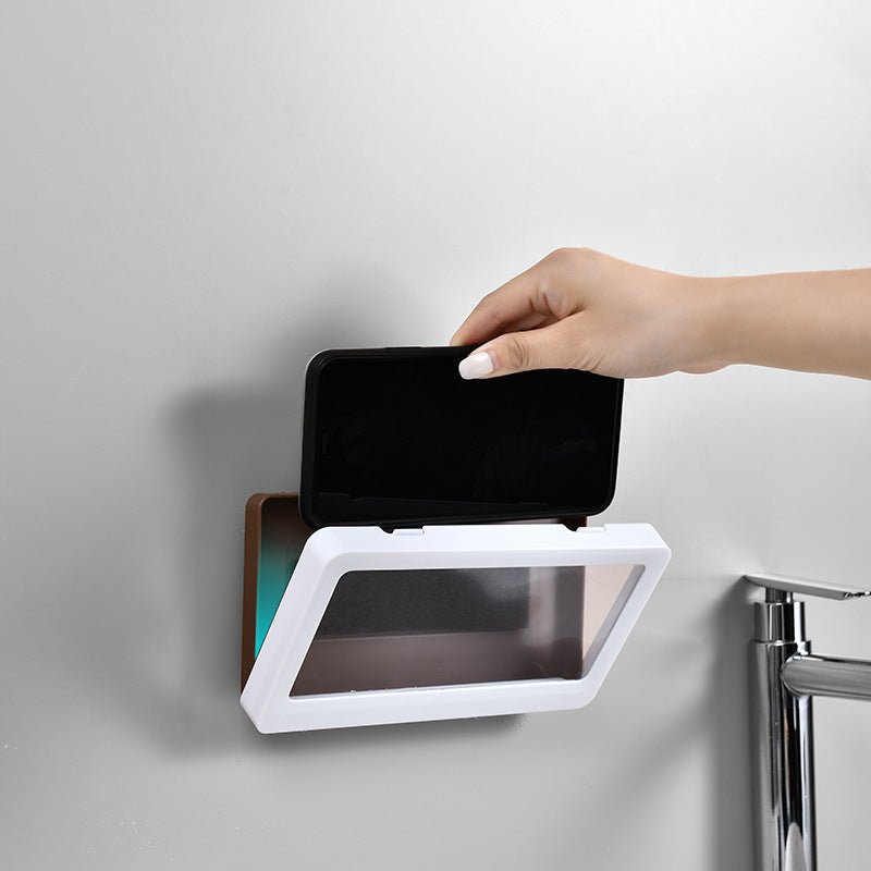 Wall Mounted Punch Free Bathroom Phone Rack - Hearth & Lume