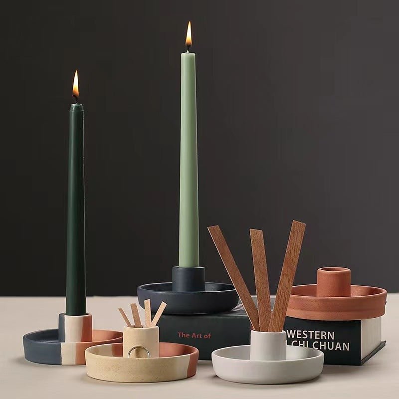 Tray Aromatherapy Candle Pedestal Decoration - Hearth & Lume