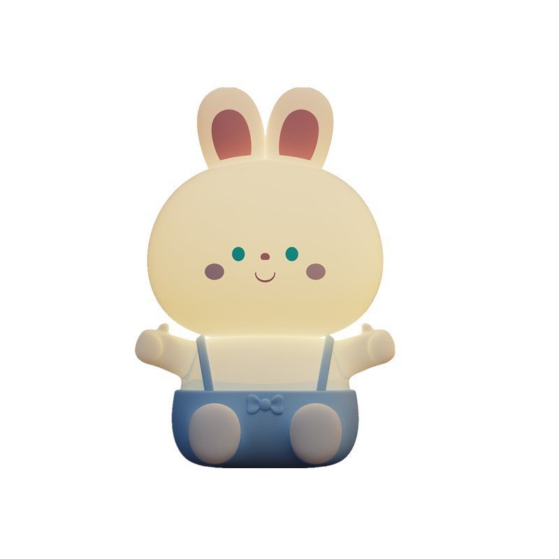 Rabbit Silicone Lamp USB Charging Dimming Timing Colorful Light - Hearth & Lume