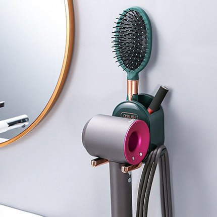 Hair Dryer Rack Free Punch Bathroom - Hearth & Lume