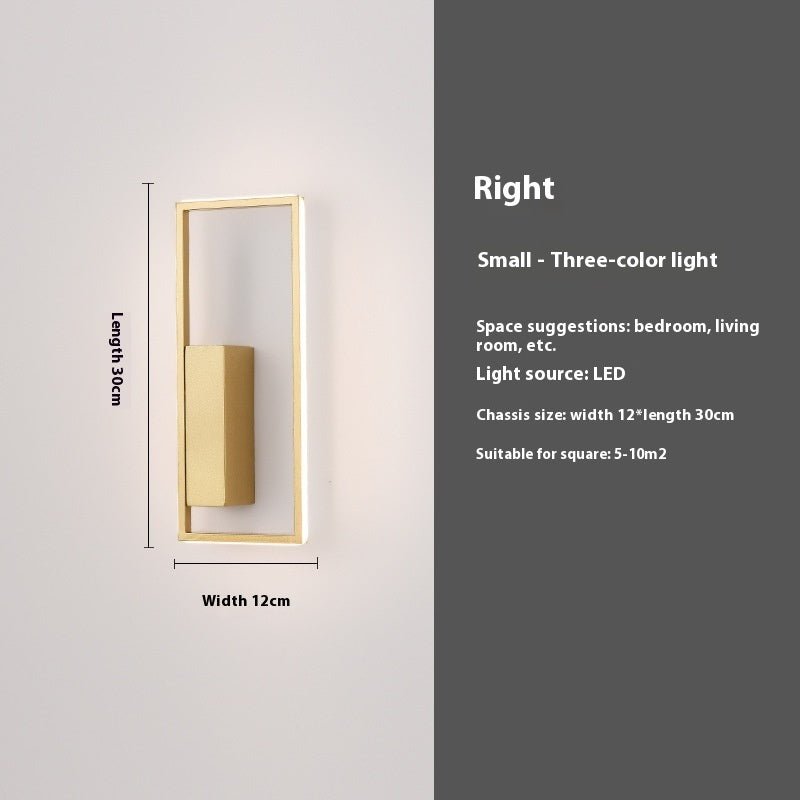 LED Nordic Modern Minimalist Wall Lamp Bedroom - Hearth & Lume