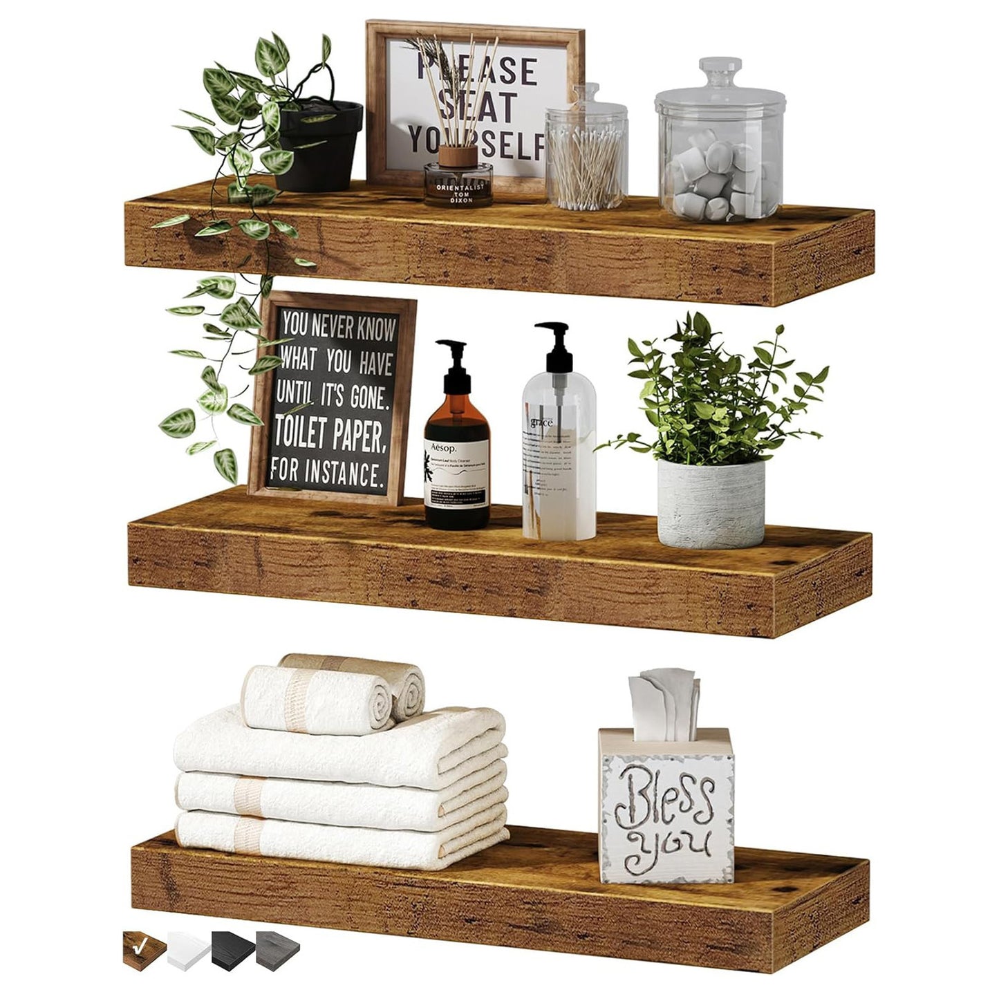 Floating Shelf Living Room Wall - Hearth & Lume