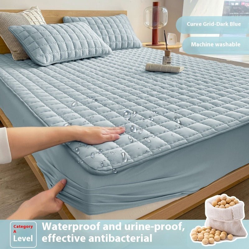Antibacterial Soybean Quilted Fitted Sheet Water - proof Mattress - Hearth & Lume