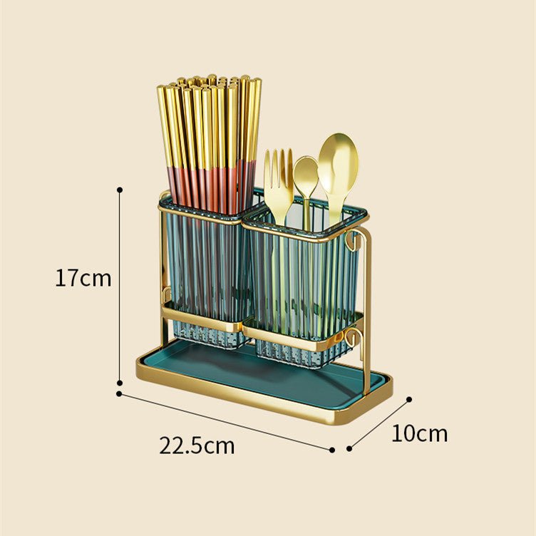 Draining Tube Wall - mounted Kitchen Rack Basket Chopsticks Cage - Hearth & Lume