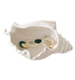 Fashion Ceramic Conch Shell Tray Decoration - Hearth & Lume