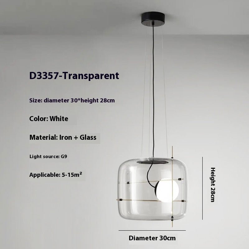 Creative Art Modern Minimalist Glass Bedroom Bedside Chandelier - Hearth & Lume