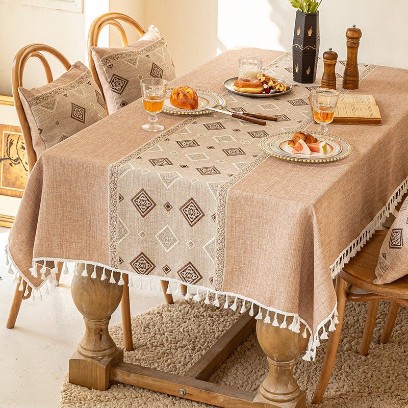 Cotton And Linen Cover Cloth Table Cloth Feeling Fabric - Hearth & Lume