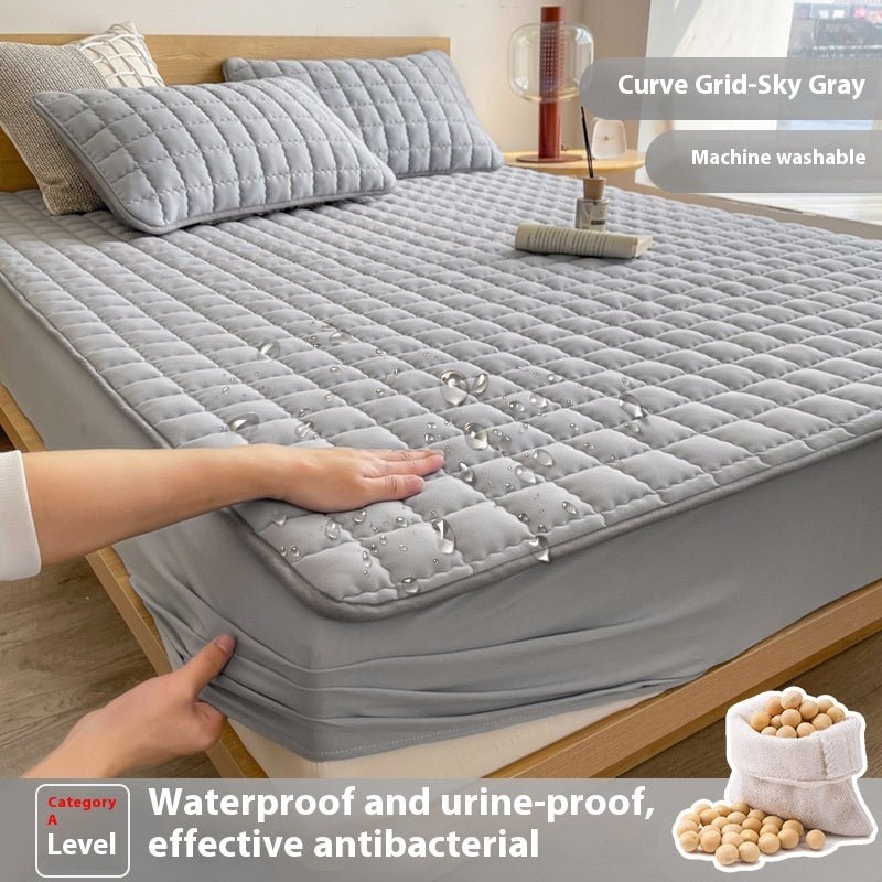 Antibacterial Soybean Quilted Fitted Sheet Water - proof Mattress - Hearth & Lume