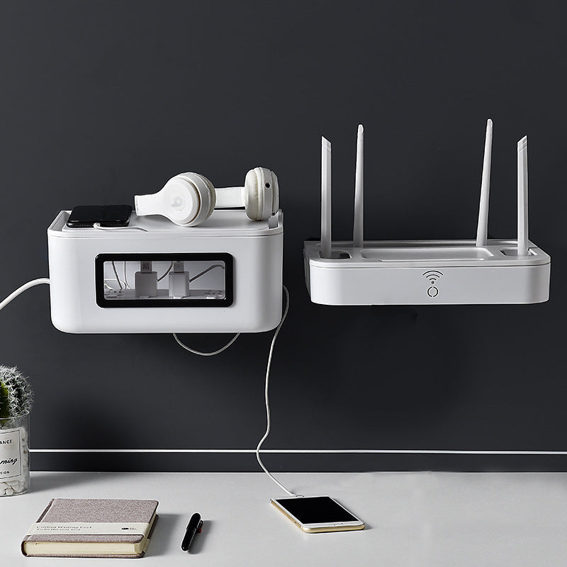 Home Wall Mounted Router Wire Storage Organizer Box
